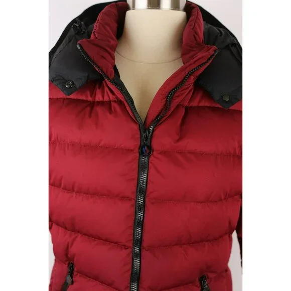 Moncler Badymat Guibbotto Down Puffer Jacket w/ Removable Hood SZ 4/XL Red